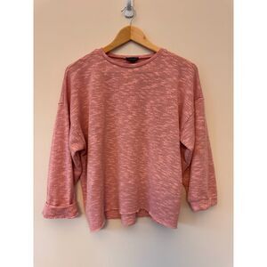Topshop Casual Heather Pink Crewneck Sweater Size 10